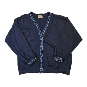 Vintage Gina Peters Women's Geometric Cardigan Medium